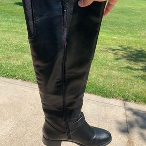 Black riding boots